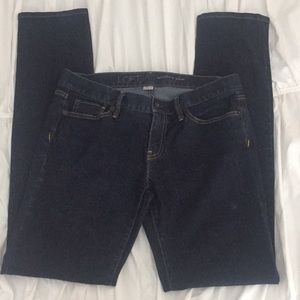 New Loft modern slim dark wash Sz 6L